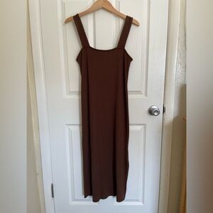 Old Navy | Chocolate Brown Sleeveless Midi Dress Size Large